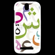 Coque HTC One SV Lettres Arabe