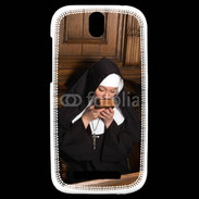 Coque HTC One SV Nonne en prière 2