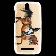 Coque HTC One SV Dressage Equitation 3