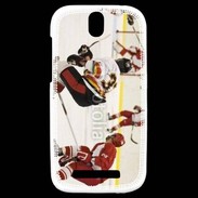 Coque HTC One SV Joueur de Hockey sur glace
