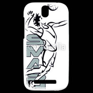 Coque HTC One SV Smash volley ball