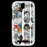 Coque HTC One SV Skate graffiti