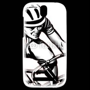 Coque HTC One SV Dessin de cycliste