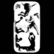 Coque HTC One SV Silhouette de basketeur