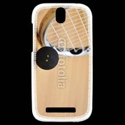 Coque HTC One SV Squash raquette et balle