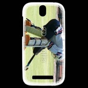 Coque HTC One SV Gardien de Hockey sur gazon