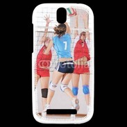 Coque HTC One SV Joueuses de volleyball au filet 2