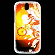 Coque HTC One SV Illustration BMX 2