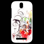 Coque HTC One SV Illustration de cycliste 2