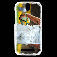 Coque HTC One SV Rugbyman avec ballon