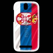 Coque HTC One SV Drapeau Serbie