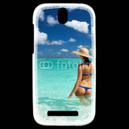 Coque HTC One SV Plage sexy