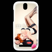 Coque HTC One SV Pin up musique