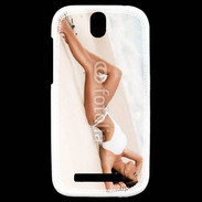 Coque HTC One SV Sexy à la plage