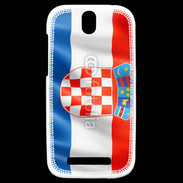 Coque HTC One SV Drapeau Croatie