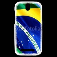 Coque HTC One SV drapeau Brésil 5