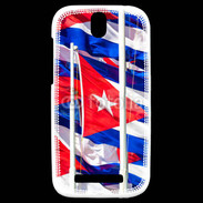Coque HTC One SV Drapeau Cuba 3