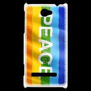 Coque HTC Windows Phone 8S Rainbow peace 5