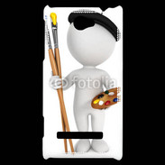 Coque HTC Windows Phone 8S Artiste peintre