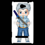 Coque HTC Windows Phone 8S Chibi style illustration of a superhero 2