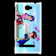 Coque HTC Windows Phone 8S Garçon romantique