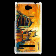 Coque HTC Windows Phone 8S Peinture de bateau