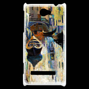 Coque HTC Windows Phone 8S Peinture du canal de Venise en Italie