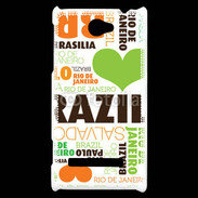 Coque HTC Windows Phone 8S I love Brésil