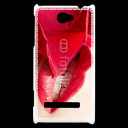 Coque HTC Windows Phone 8S Rose et bouche