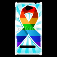 Coque HTC Windows Phone 8S Rainbow Pride Ribbon
