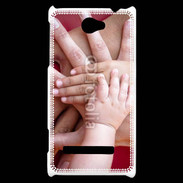 Coque HTC Windows Phone 8S Famille main dans la main