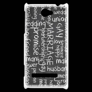 Coque HTC Windows Phone 8S Mariage gay 2