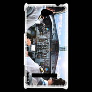 Coque HTC Windows Phone 8S Cockpit avion de ligne