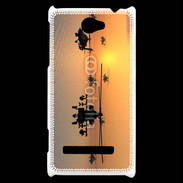 Coque HTC Windows Phone 8S Hélicoptère Apache de nuit