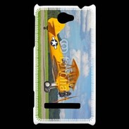 Coque HTC Windows Phone 8S Avio Biplan jaune