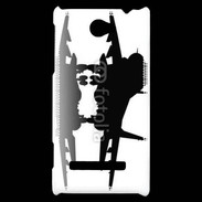 Coque HTC Windows Phone 8S Silhouette avion de chasse