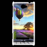 Coque HTC Windows Phone 8S Montgolfière et lavande 