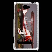 Coque HTC Windows Phone 8S Biplan blanc et rouge