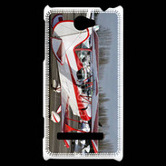 Coque HTC Windows Phone 8S Biplan rouge et blanc 10