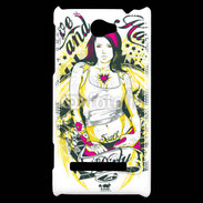 Coque HTC Windows Phone 8S Tatouage Girl