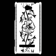 Coque HTC Windows Phone 8S Tatouage de fleurs 5