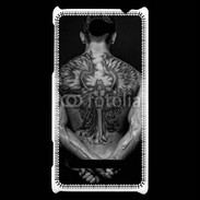 Coque HTC Windows Phone 8S Tatouage d'un ange dans le dos