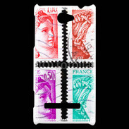 Coque HTC Windows Phone 8S Timbres Français