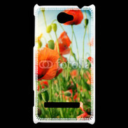 Coque HTC Windows Phone 8S Champs de coquelicots