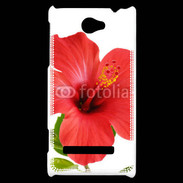 Coque HTC Windows Phone 8S Hibiscus rouge
