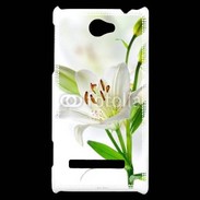 Coque HTC Windows Phone 8S Fleurs de Lys blanc