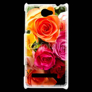 Coque HTC Windows Phone 8S Bouquet de roses multicouleurs