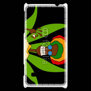 Coque HTC Windows Phone 8S Portrait abstrait de Rasta