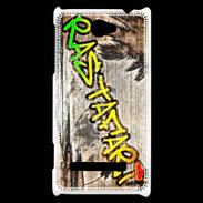 Coque HTC Windows Phone 8S Rastafari graffiti