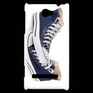 Coque HTC Windows Phone 8S Paire de converse bleue